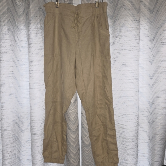 Women's linen Buffalo pants - Picture 1 of 3